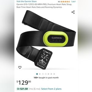 Garmin chest heart rate monitor
